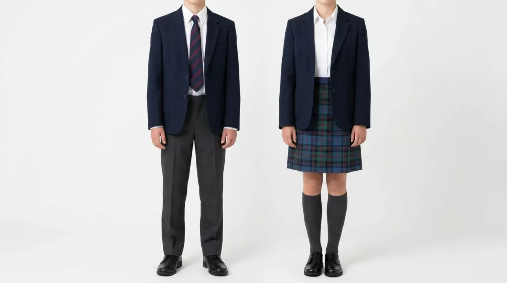 Formal Blazer-and-Tie Uniforms