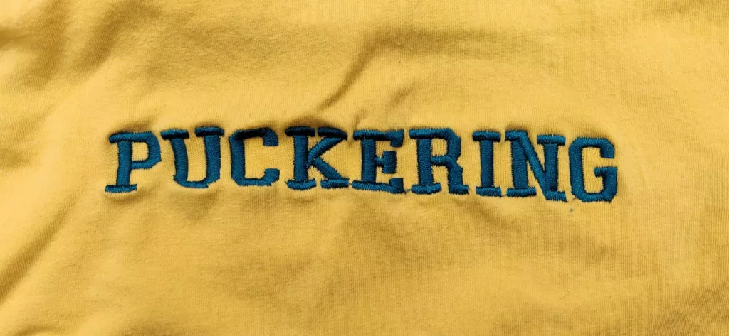 Logo Puckering and Fading