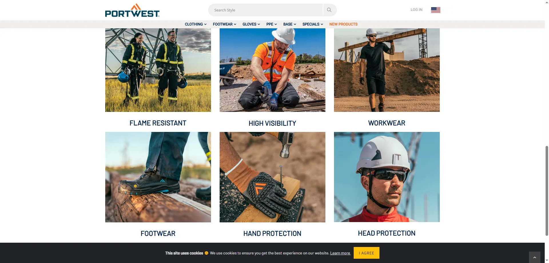 Portwest safety workwear
