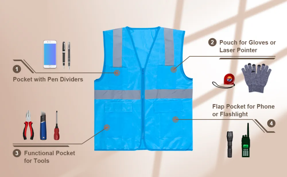 Safety Vest Pocket Configurations: Layout Recommendations