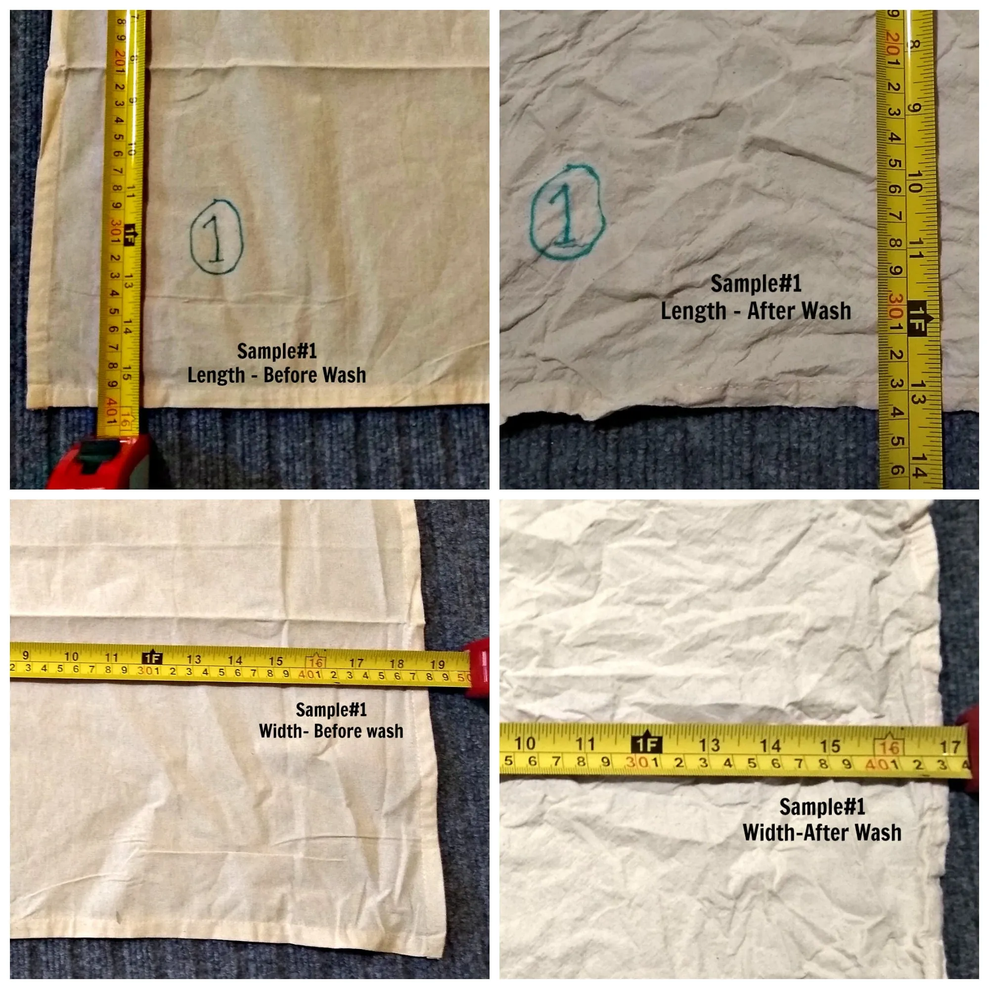 Cut and sew uniform manufacturing: locking bulk fabric only after lab and wash approval