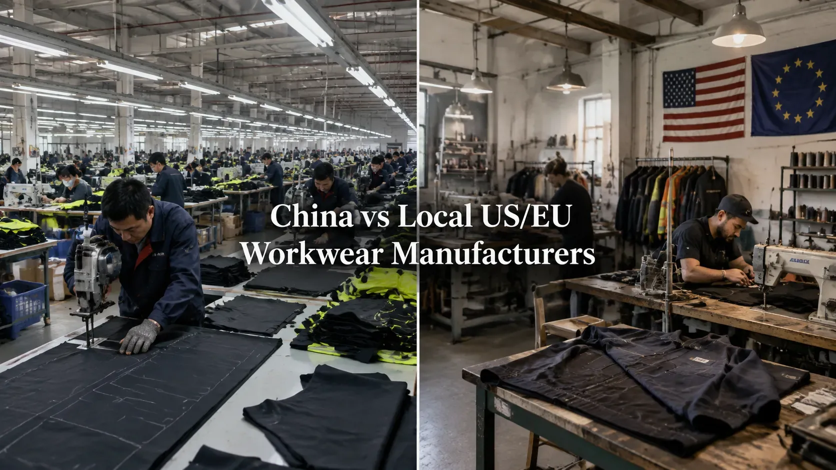 China vs. Local Workwear Manufacturers: Which Wins at 5,000+ Pieces?