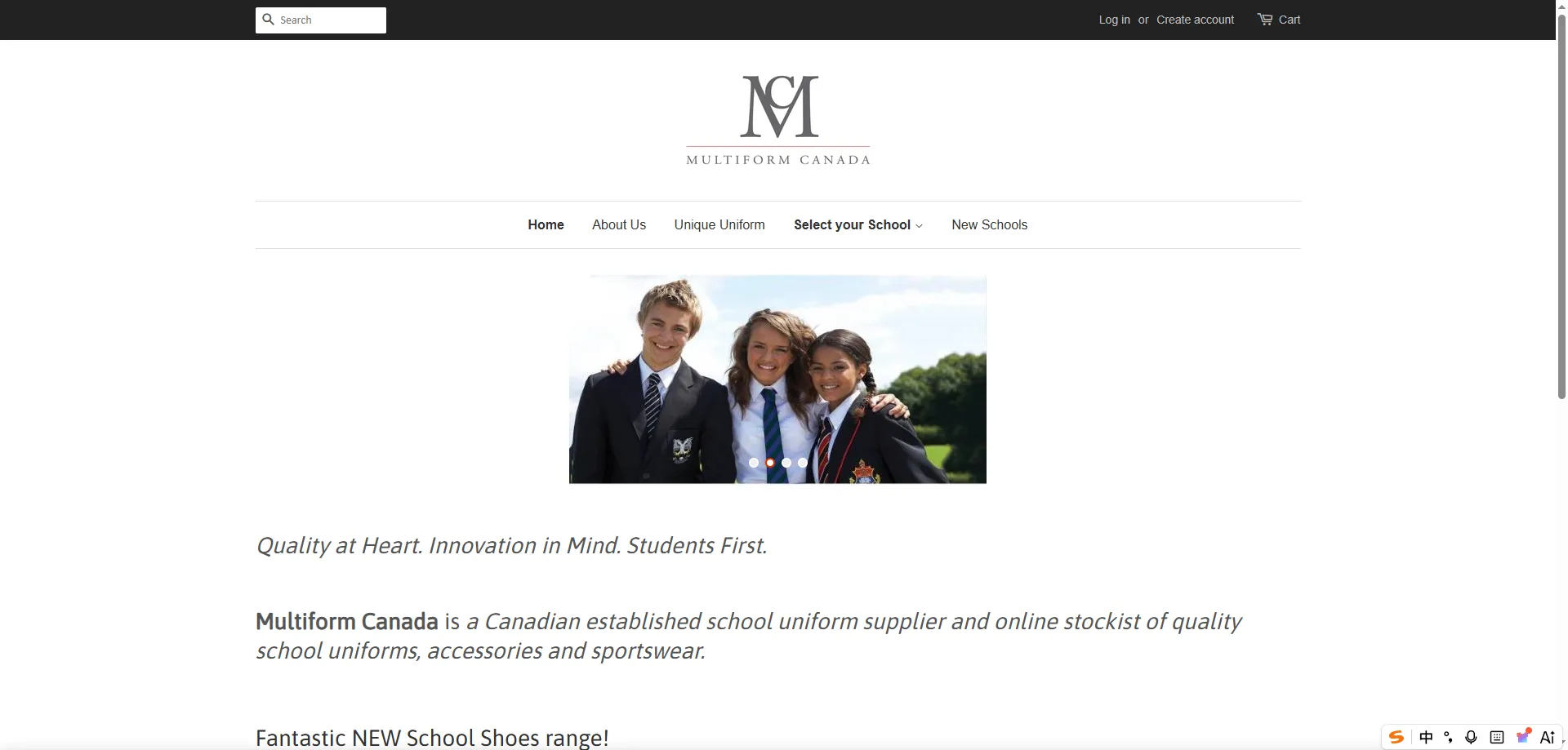 Multiform Canada all-in-one uniform supplier