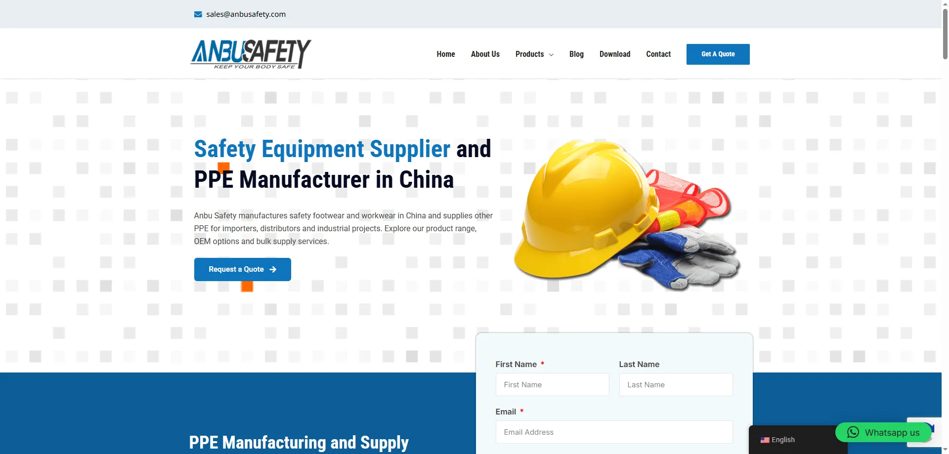 Anbu Safety footwear, workwear and bundled PPE