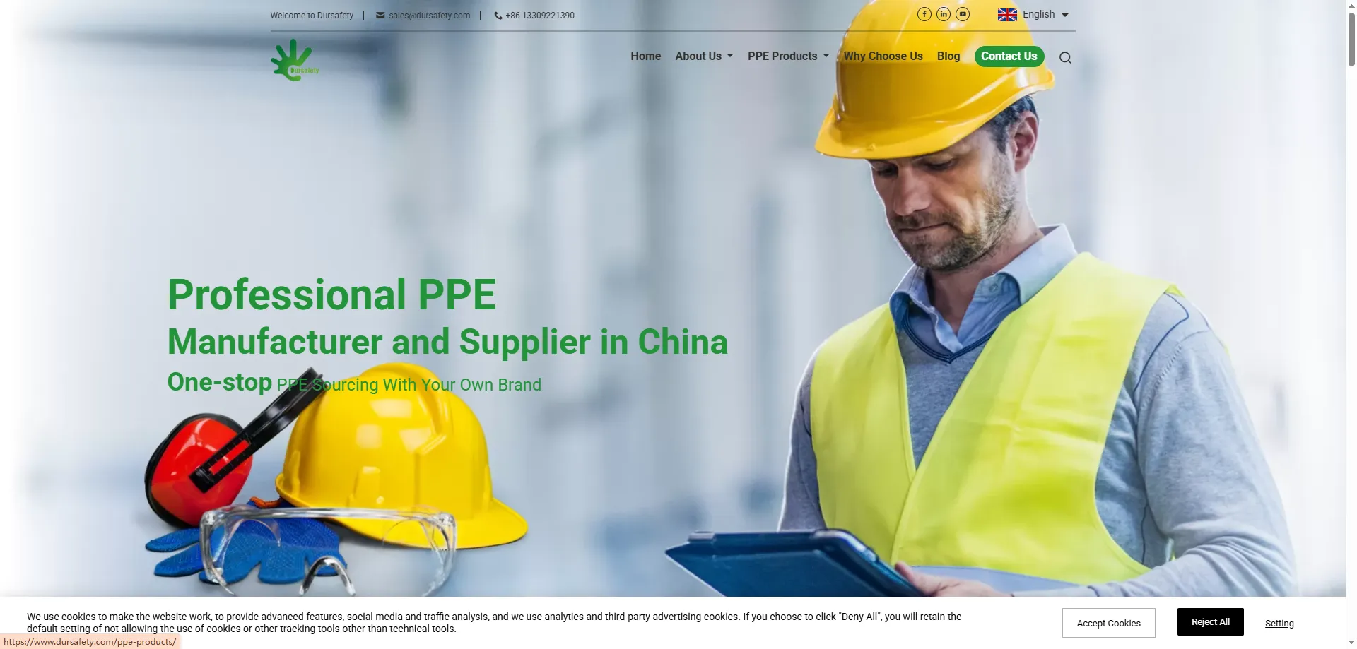 Dursafety broad-line industrial PPE range