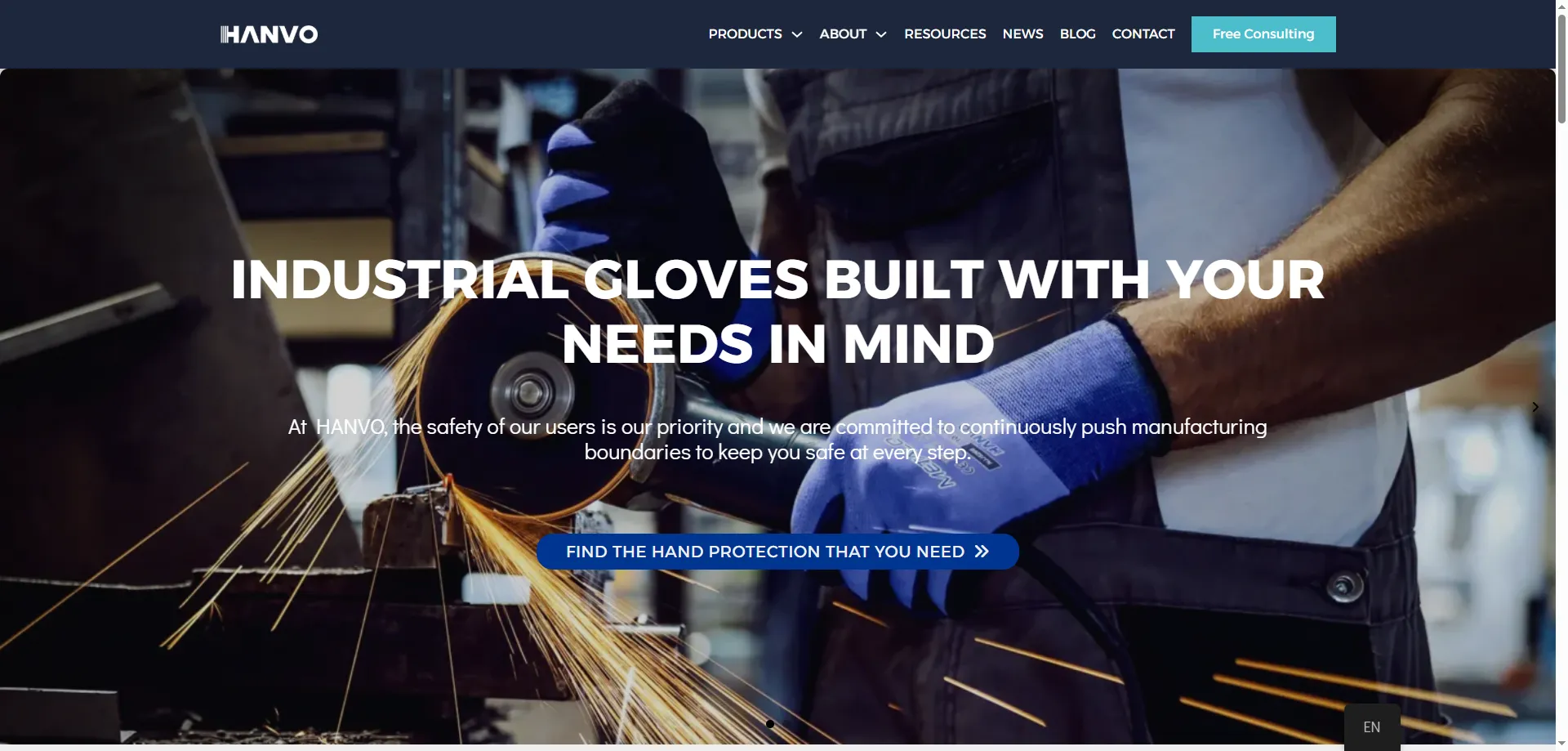 HANVO Safety cut-resistant and coated work gloves
