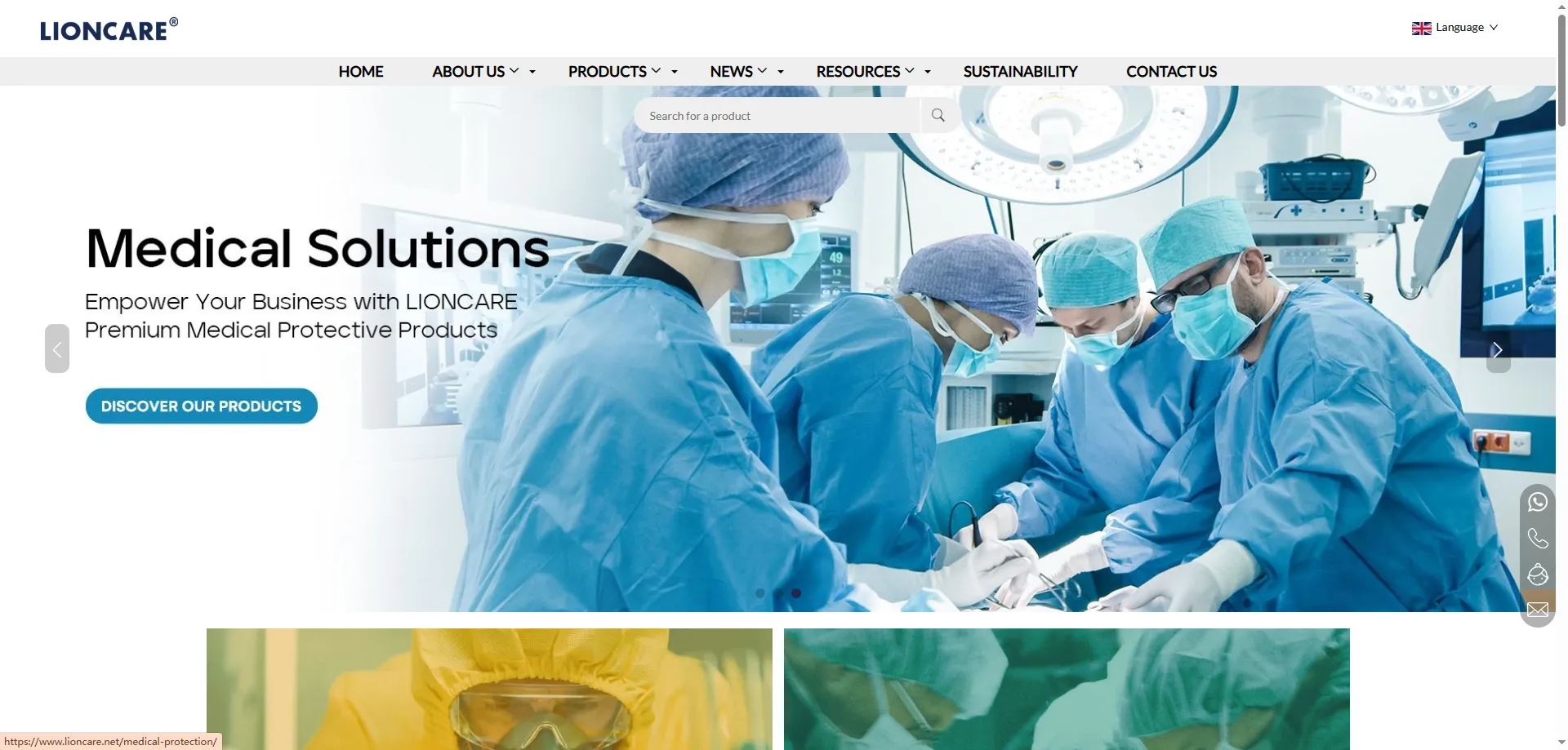 Lioncare disposable PPE and private-label packaging