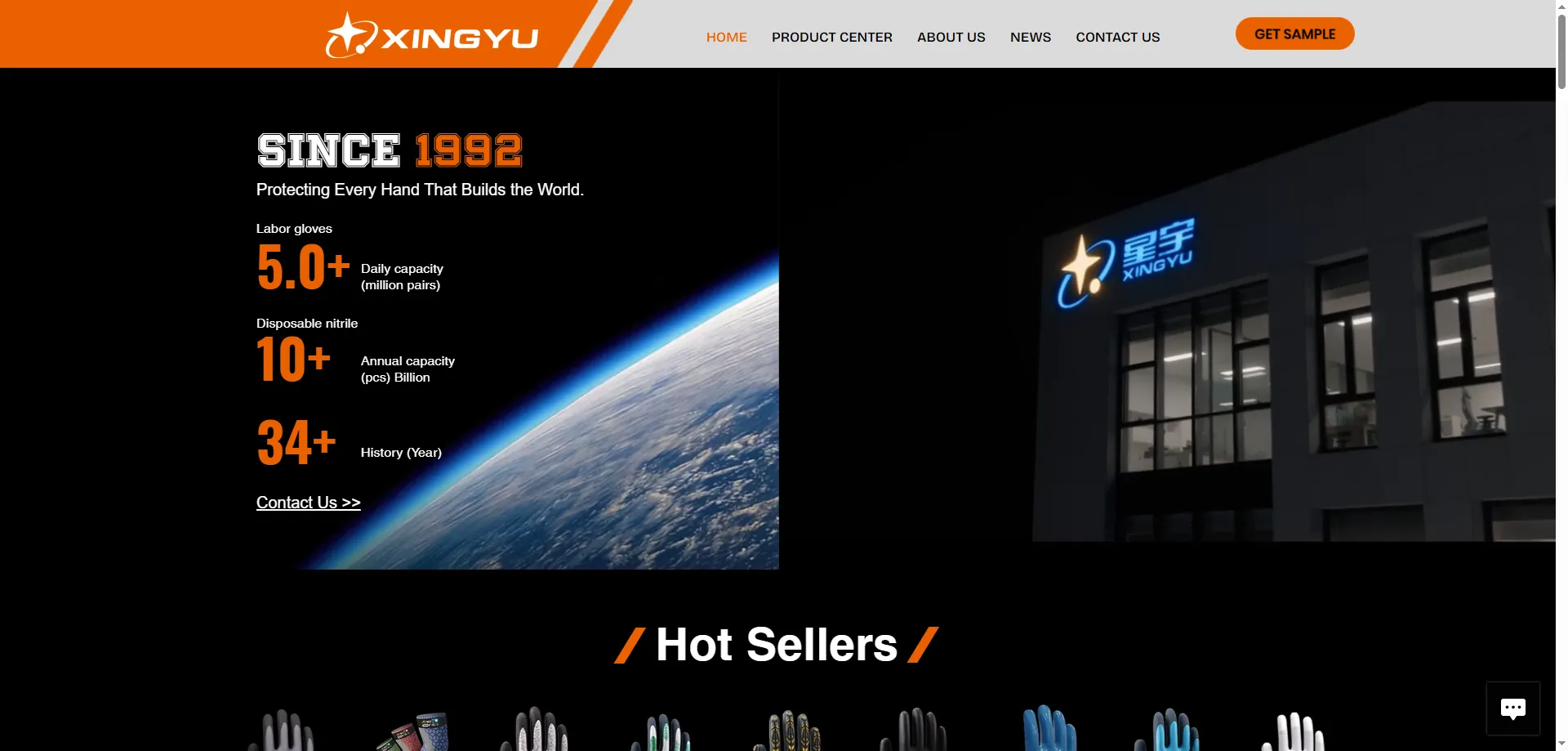Xingyu Glove industrial hand protection lines