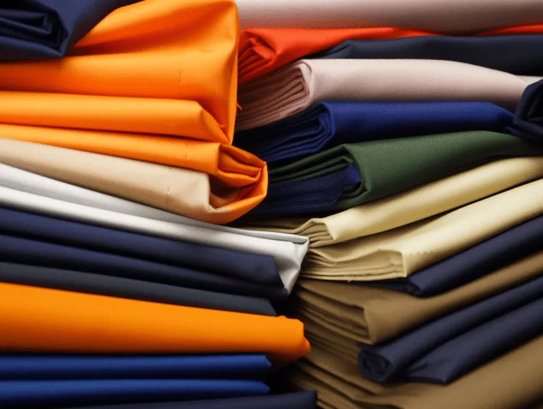 Construction workwear fabric specification comparing baseline and technical fabrics