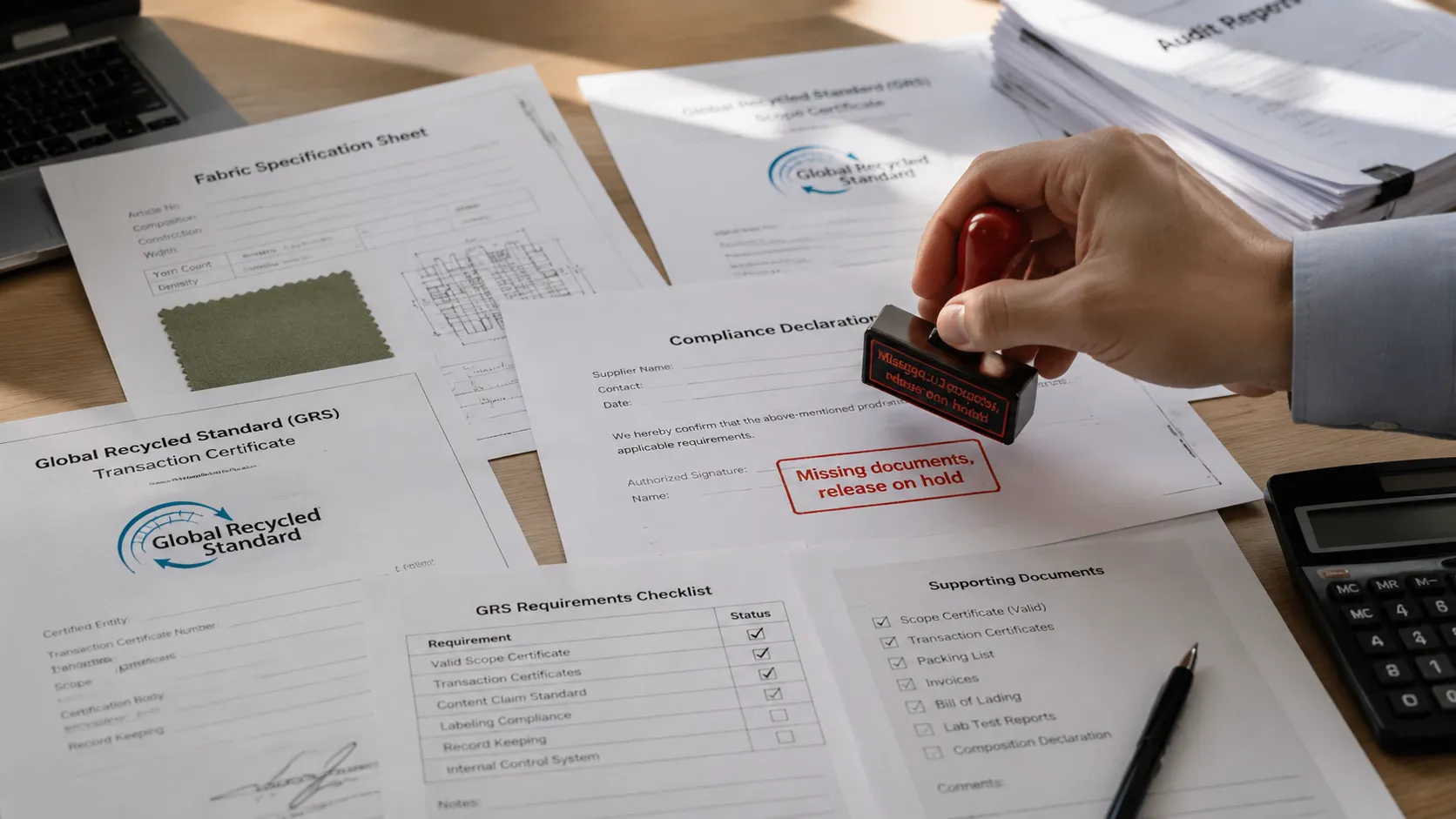 Requesting supplier evidence before discussing claims