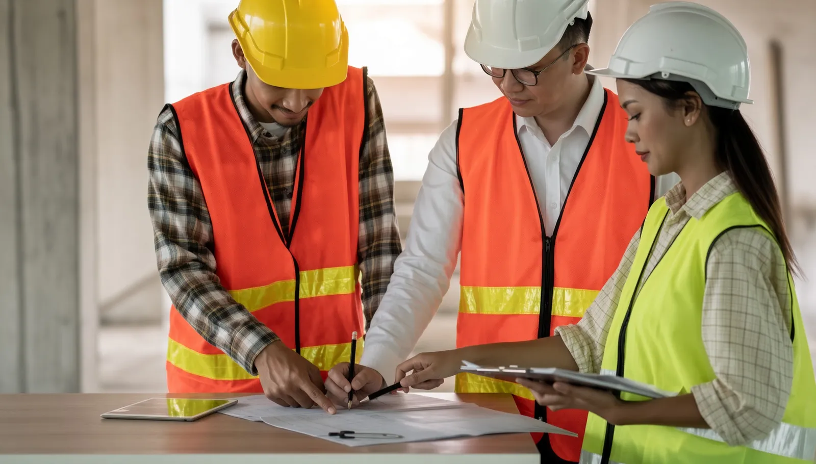 Construction workwear supplier audit and four-stage sample sequence