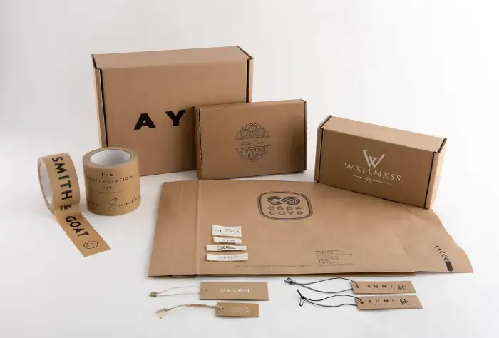 Sustainable packaging materials and eco-friendly fabric options for branded packaging