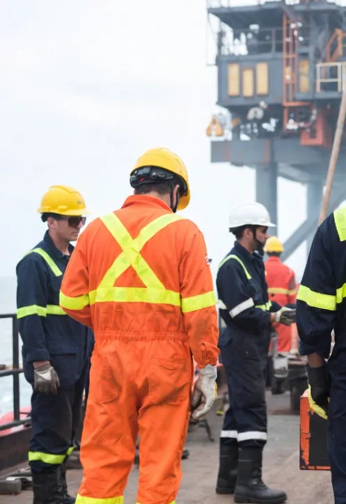 Offshore oil rig FR coverall program — FR certified