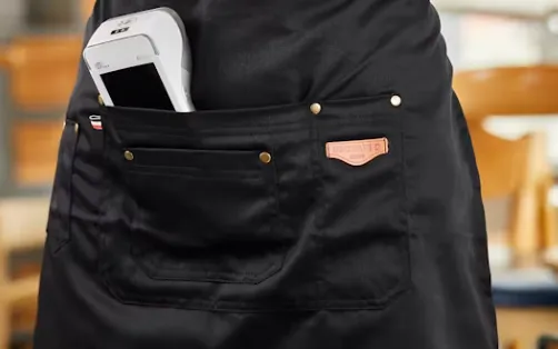 Pocket Configurations — custom hospitality uniform detail close-up