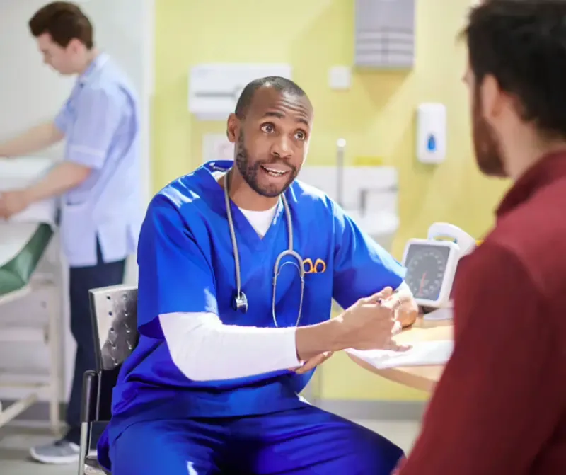 Medical uniform customer case — hospital staff