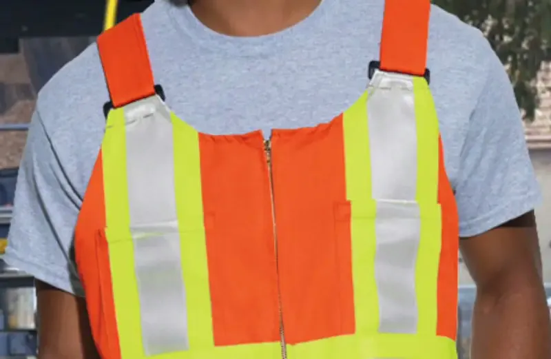 High-Visibility Panels — industrial uniform feature detail