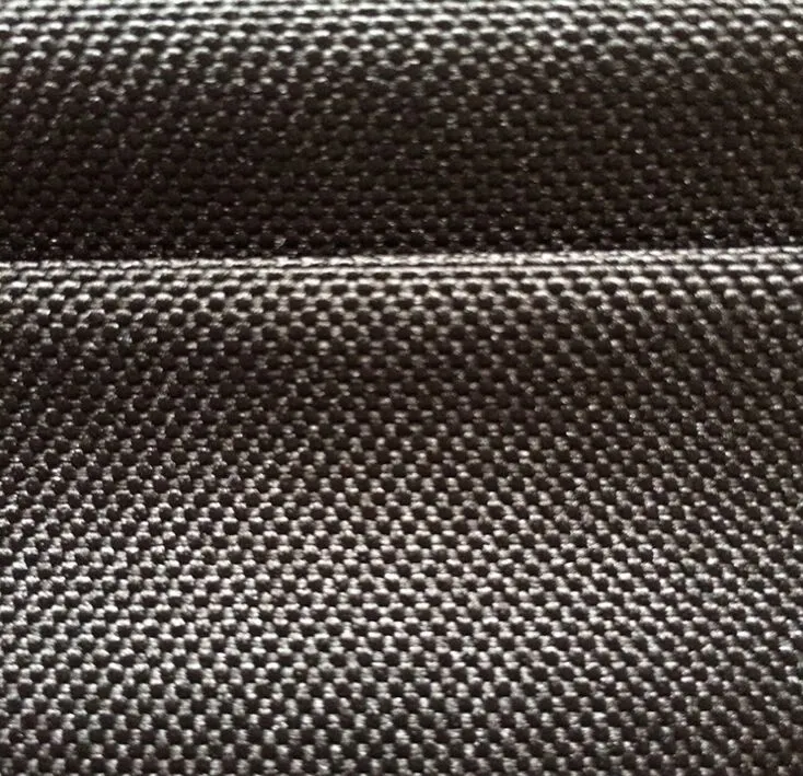 Heavy-duty oxford polyester fabric for rugged job-site safety vests — tear-resistant close-up