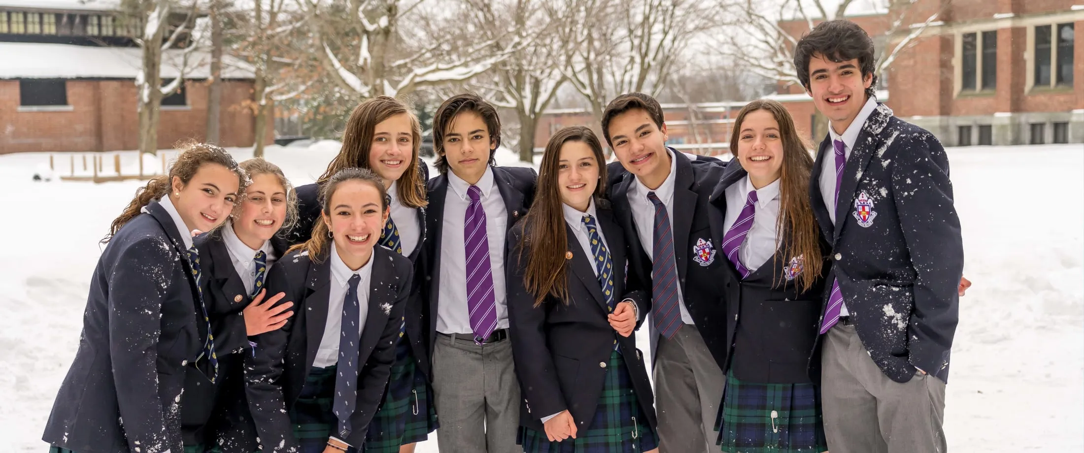 Canadian school children in uniforms — factory-direct school uniform manufacturing for Canada