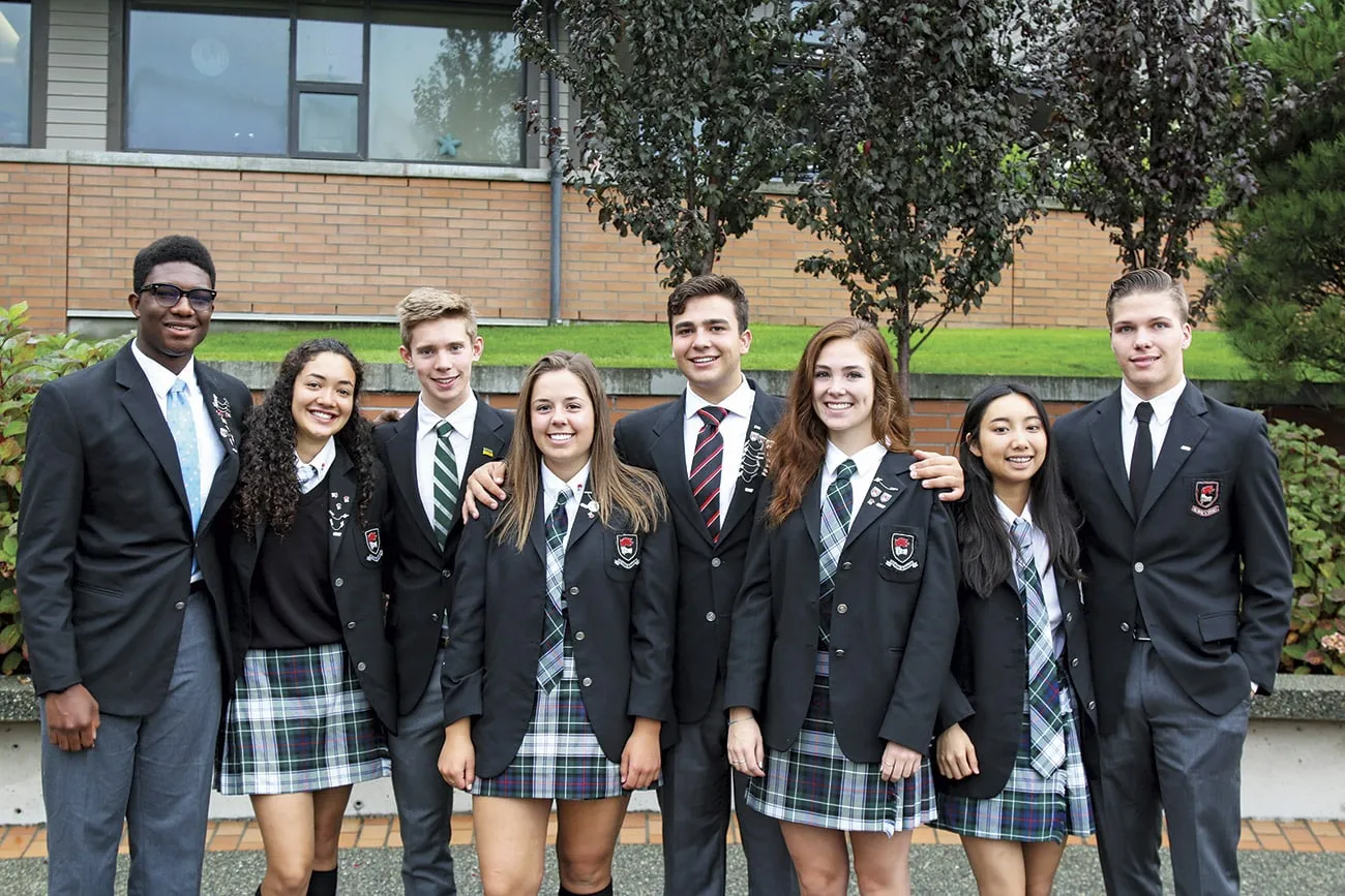 School blazer uniform — Ontario Catholic School Board winter-weight program