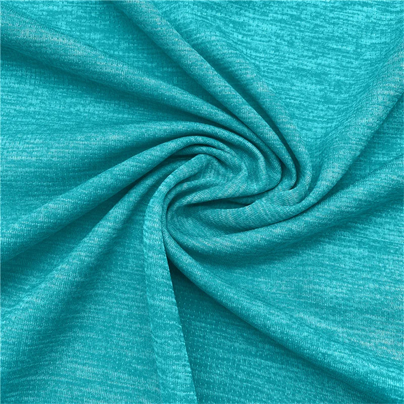 PE kit performance fabric swatch — 100% polyester interlock with moisture-wicking finish