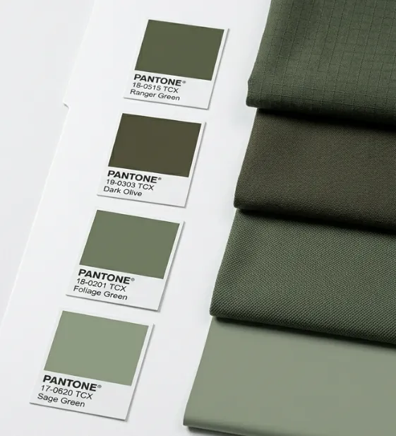 Pantone color matching for custom dyed uniform fabric