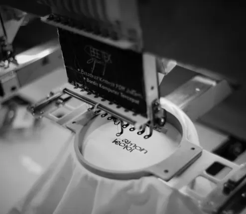 Flat Embroidery embroidery technique close-up