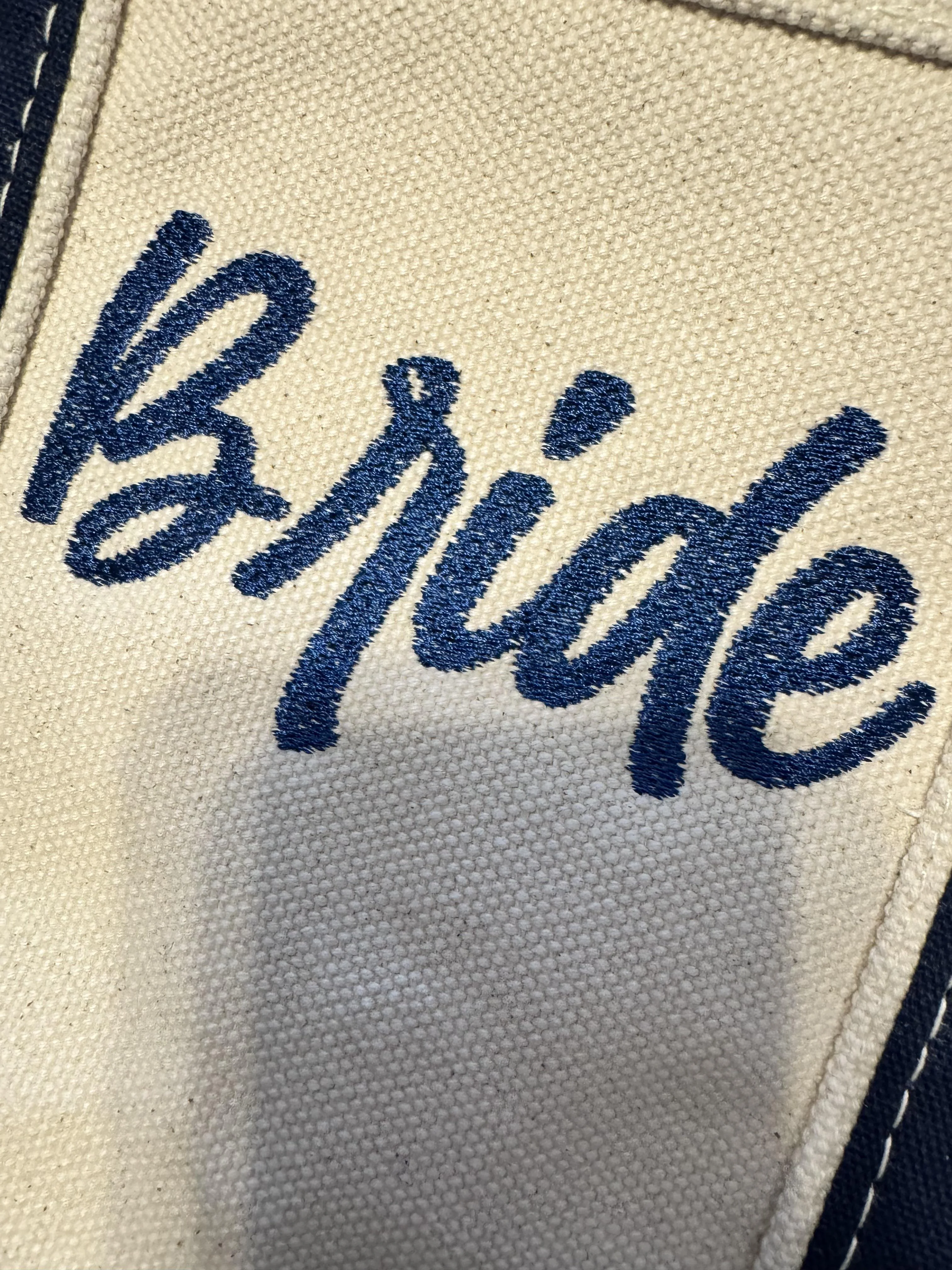 Diverse embroidered products — jackets, polos, and coveralls with custom embroidery