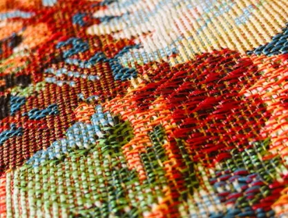 Multi-Color Embroidery embroidery technique close-up