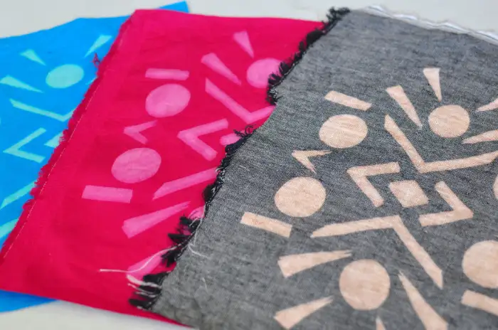 Discharge Printing screen printing technique demonstration