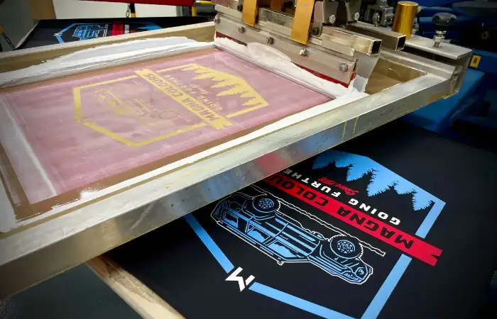 Water-Based Printing screen printing technique demonstration