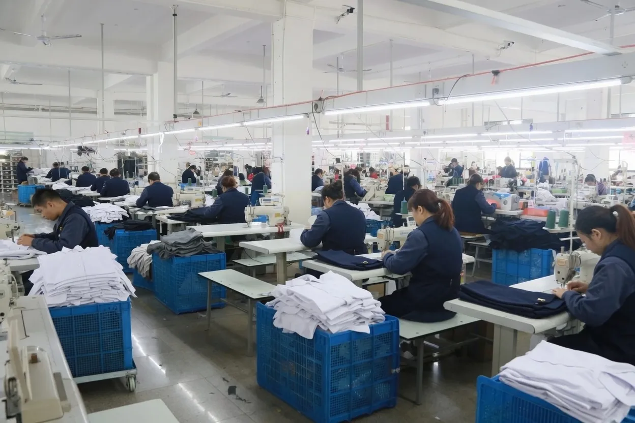 Production lines with workers at LantaoWork 10,000+ SQM factory facility