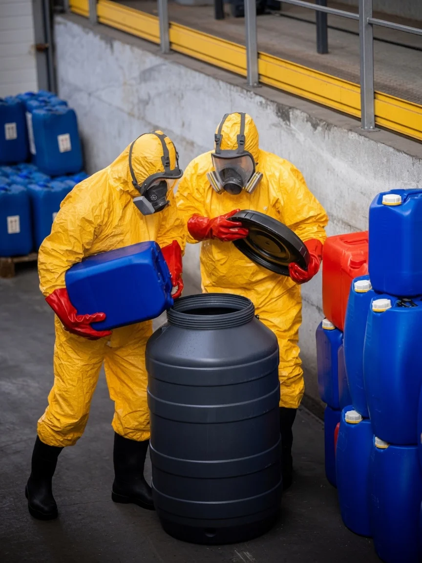 Chemical worksite hazard scenario