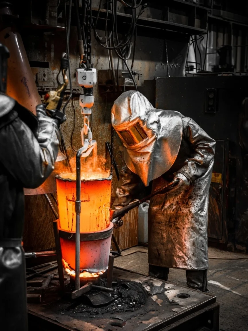 Metallurgy worksite hazard scenario
