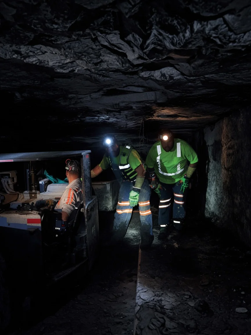 Mining worksite hazard scenario