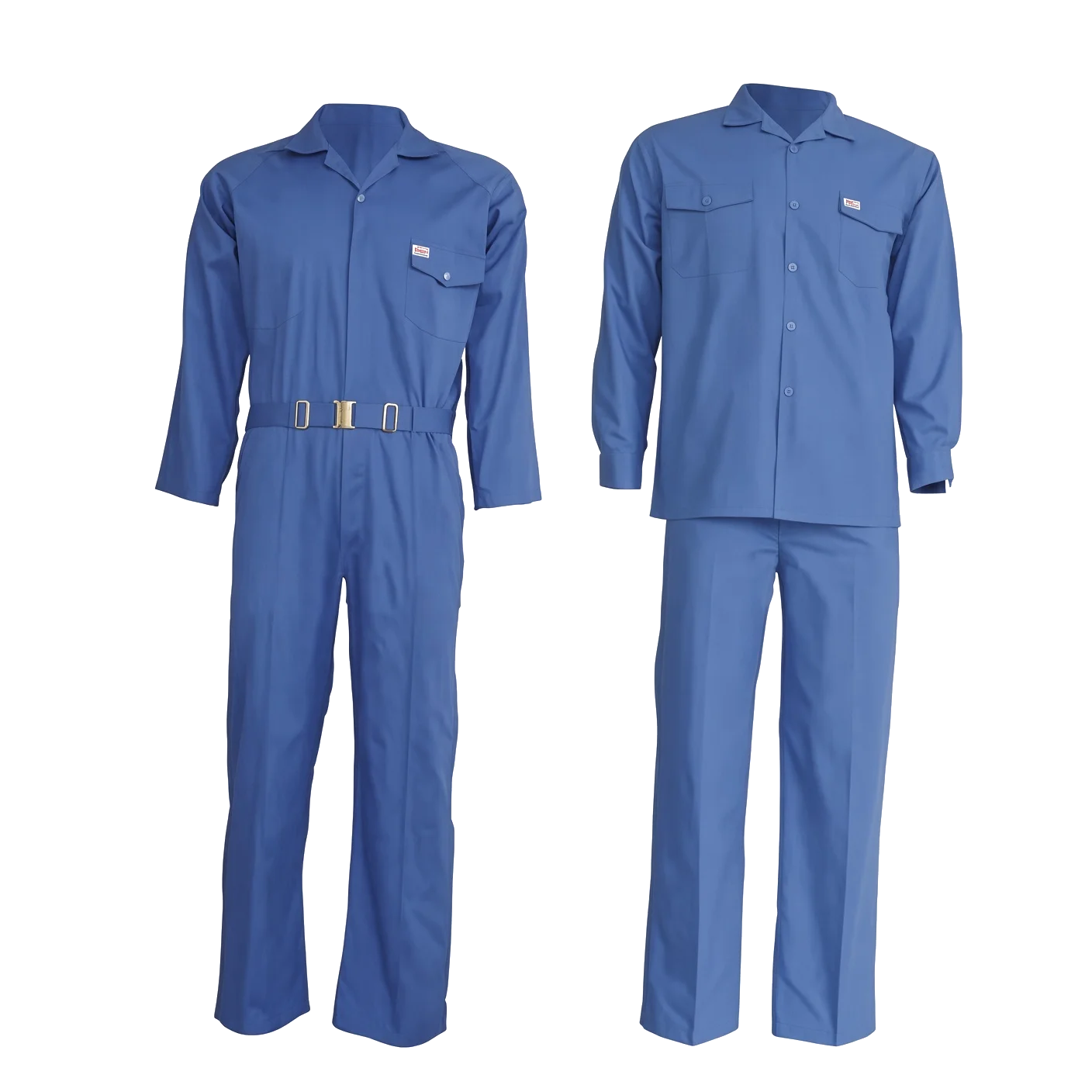 Utility Coveralls — One-piece or two-piece coveralls, reinforced workwear