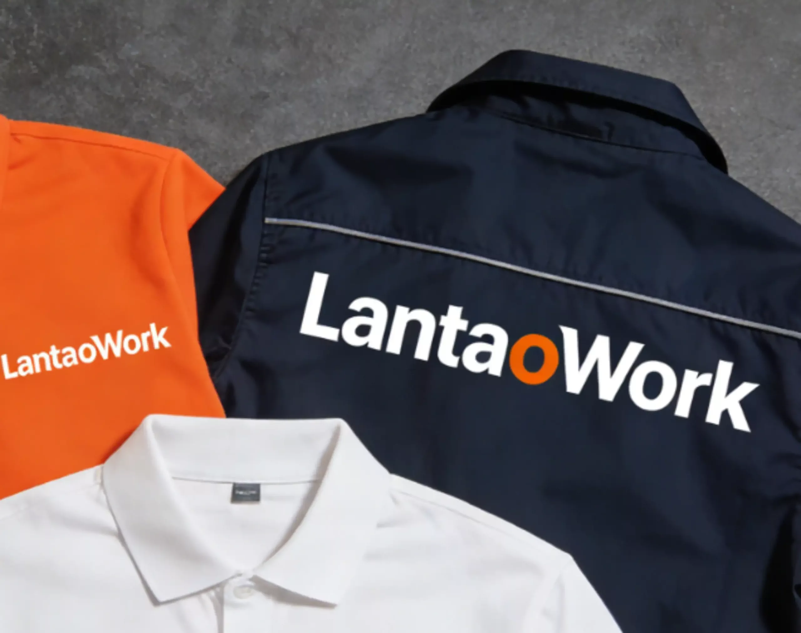 Screen printed workwear with bold custom graphics
